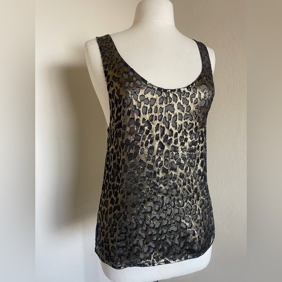 YSL Saint Laurent ✨NWT✨ Metallic Leopard Tank Top, Size Small - Picture 4 of 14